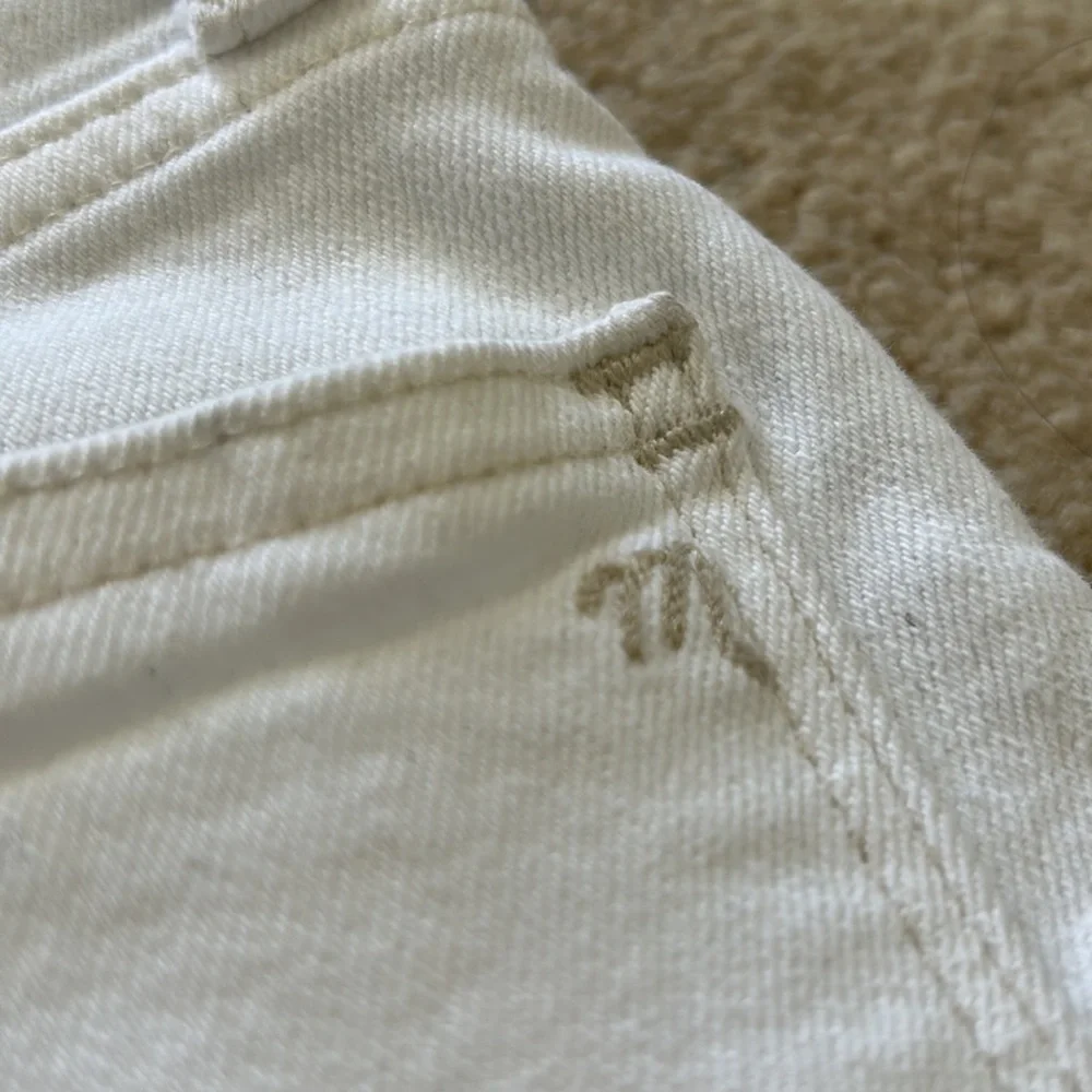 NWOT Madewell Classic Straight Leg Jean Petite Cropped Tile White Sz 23P - Picture 8 of 15